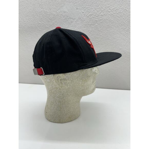 Adidas NBA Chicago Bulls Hat Black Embroidered Logo Aztec Flat Brim Adjustable - Picture 10 of 11